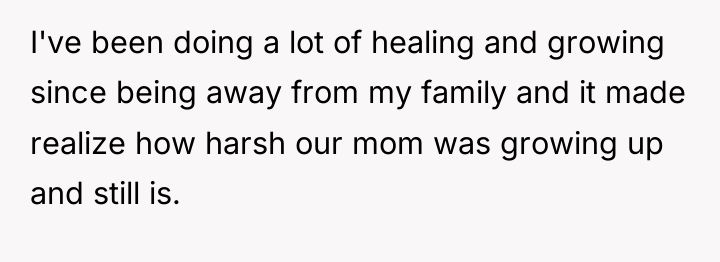 I've been doing a lot of healing and growing since...
