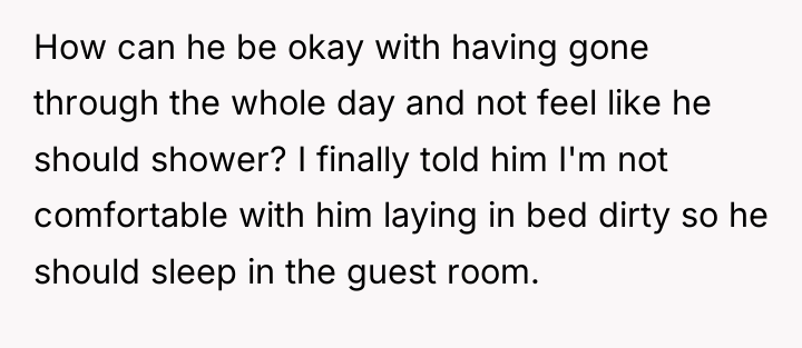 How can he be okay with having gone through the...