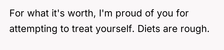 For what it's worth, I'm proud of you for attempting...