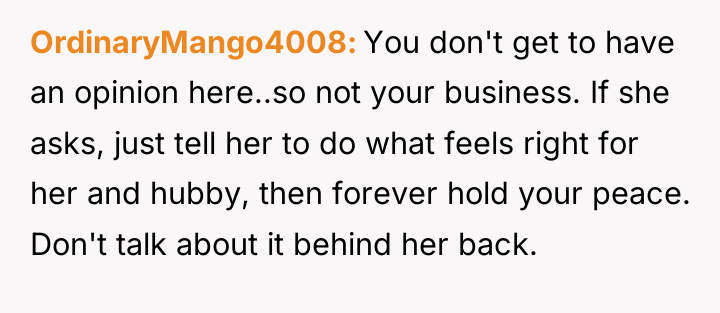 OrdinaryMango4008 You don't get to have an opinion here..so not...