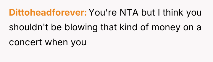 Dittoheadforever You're NTA but I think you shouldn't be blowing...