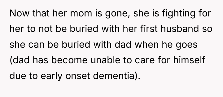 Now that her mom is gone, she is fighting for...