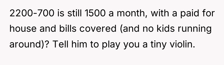 2200-700 is still 1500 a month, with a paid for...