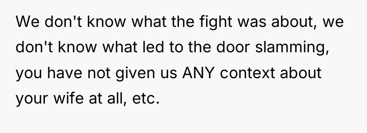 We don't know what the fight was about, we don't...