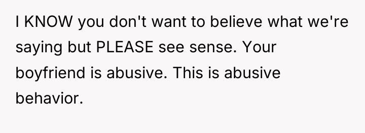 I KNOW you don't want to believe what we're saying...