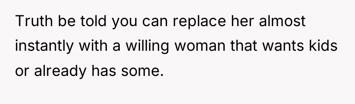Truth be told you can replace her almost instantly with...