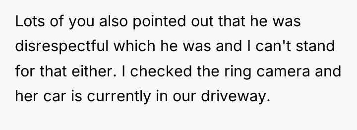 Lots of you also pointed out that he was disrespectful...