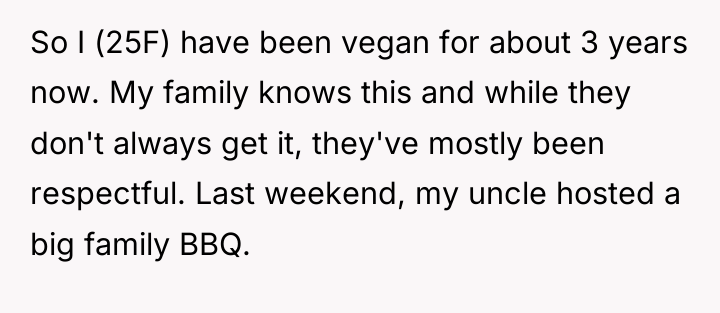 So I (25F) have been vegan for about 3 years...