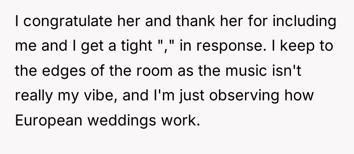 I congratulate her and thank her for including me and...
