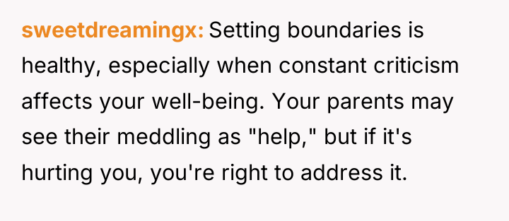 sweetdreamingx Setting boundaries is healthy, especially when constant criticism affects...