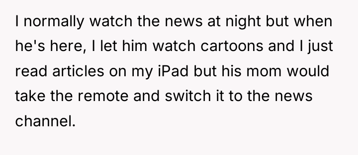 I normally watch the news at night but when he's...