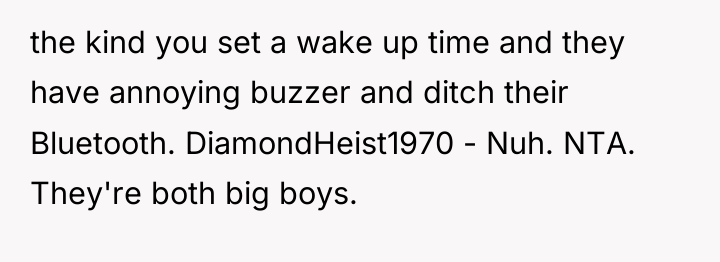 the kind you set a wake up time and they...