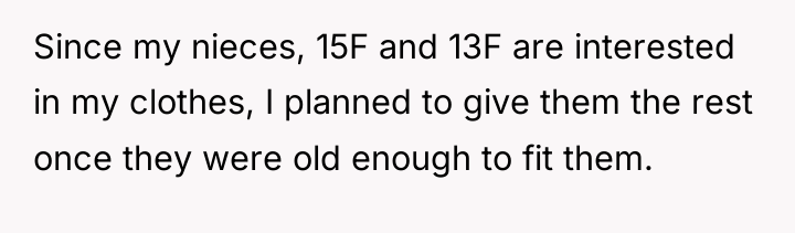 Since my nieces, 15F and 13F are interested in my...
