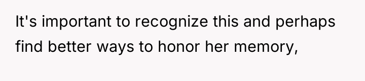 It's important to recognize this and perhaps find better ways...