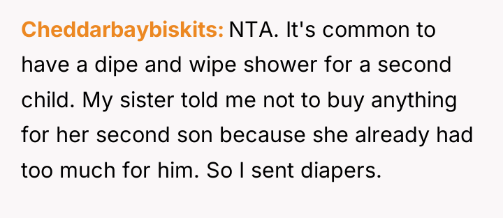 Cheddarbaybiskits NTA. It's common to have a dipe and wipe...
