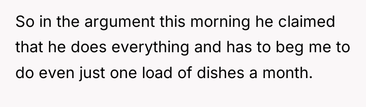 So in the argument this morning he claimed that he...