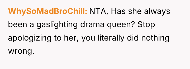 WhySoMadBroChill NTA, Has she always been a gaslighting drama queen?...
