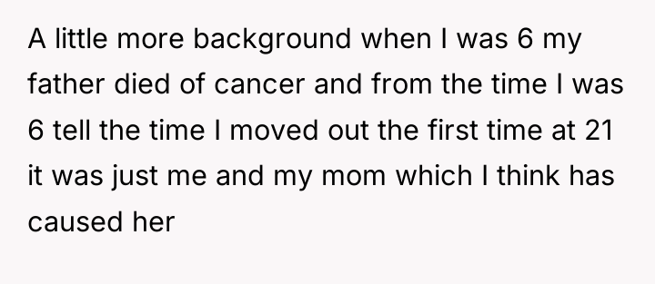 A little more background when I was 6 my father...