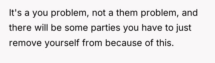 It's a you problem, not a them problem, and there...