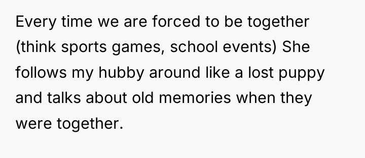Every time we are forced to be together (think sports...