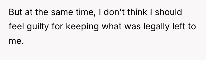 But at the same time, I don't think I should...