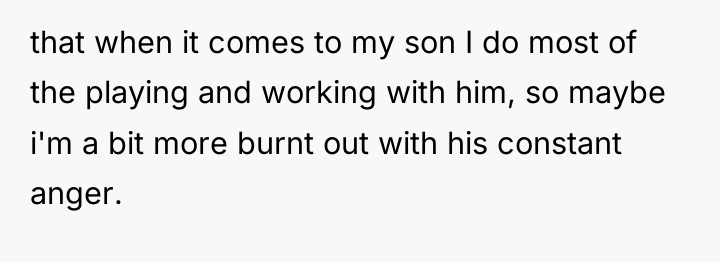 that when it comes to my son I do most...