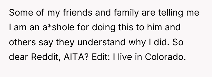Some of my friends and family are telling me I...