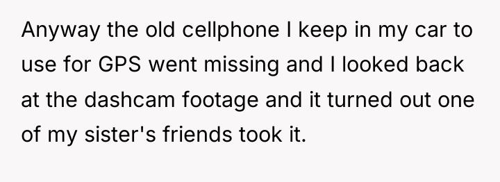 Anyway the old cellphone I keep in my car to...