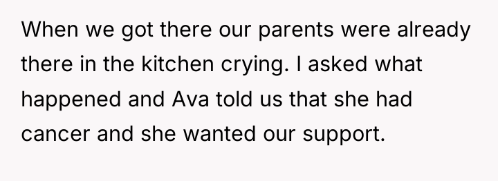 When we got there our parents were already there in...