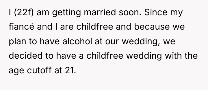 I (22f) am getting married soon. Since my fiancé and...