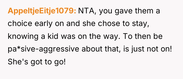 AppeltjeEitje1079 NTA, you gave them a choice early on and...