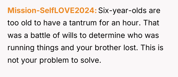 Mission-SelfLOVE2024 Six-year-olds are too old to have a tantrum for...
