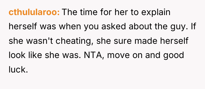 cthulularoo The time for her to explain herself was when...