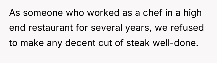 As someone who worked as a chef in a high...
