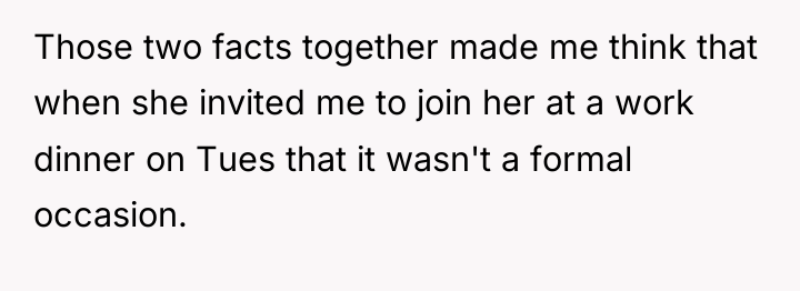 Those two facts together made me think that when she...
