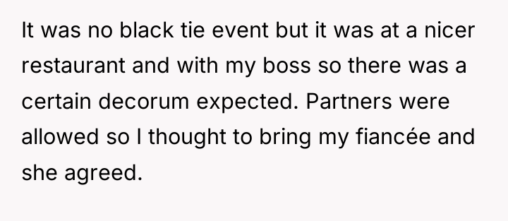It was no black tie event but it was at...