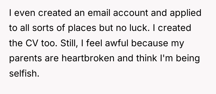 I even created an email account and applied to all...