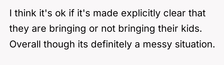 I think it's ok if it's made explicitly clear that...