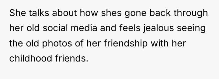 She talks about how shes gone back through her old...