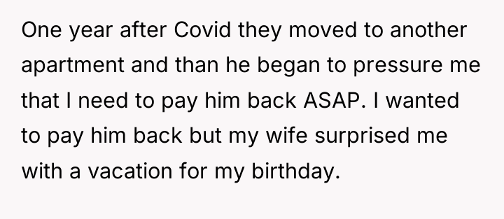 One year after Covid they moved to another apartment and...