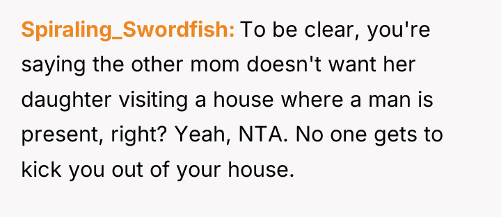 Spiraling_Swordfish To be clear, you're saying the other mom doesn't...