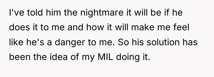 I've told him the nightmare it will be if he...