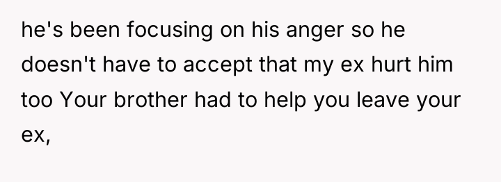 he's been focusing on his anger so he doesn't have...