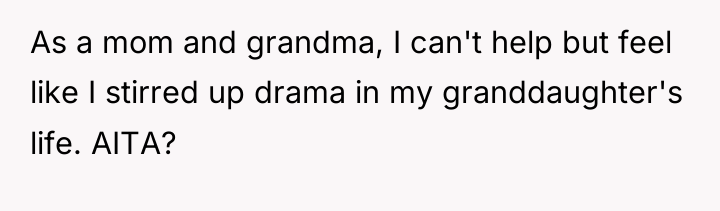 As a mom and grandma, I can't help but feel...