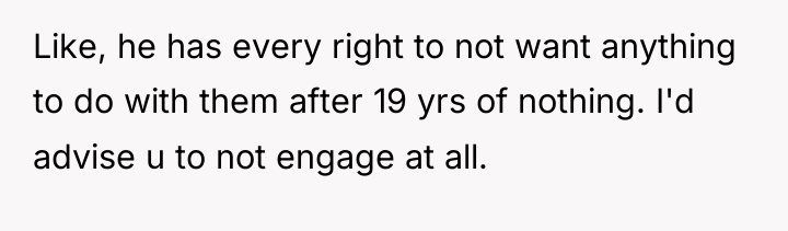 Like, he has every right to not want anything to...