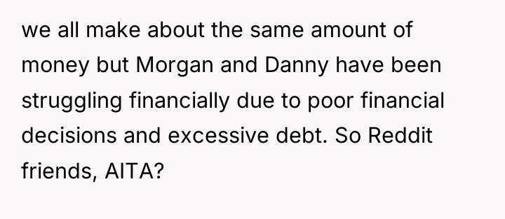 we all make about the same amount of money but...