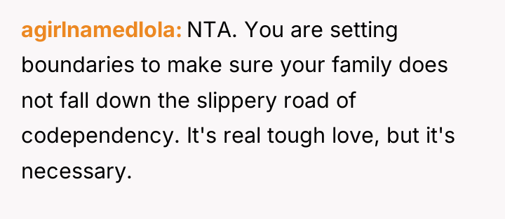 agirlnamedlola NTA. You are setting boundaries to make sure your...