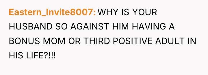 Eastern_Invite8007 WHY IS YOUR HUSBAND SO AGAINST HIM HAVING A...