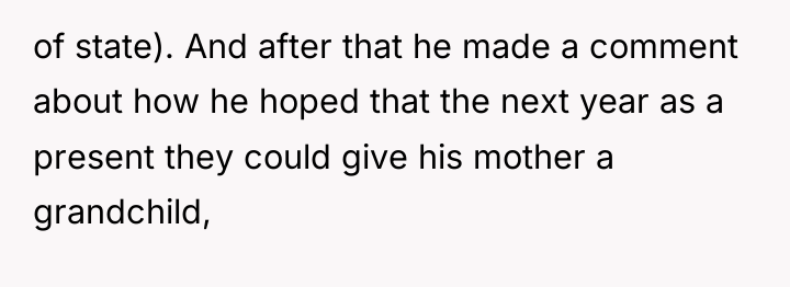 of state). And after that he made a comment about...
