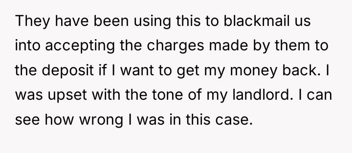 They have been using this to blackmail us into accepting...